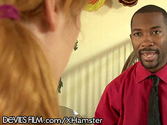 Zwart, Roodharige vrouw, Anaal likken