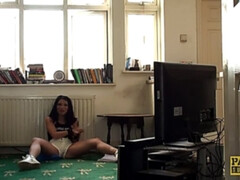 黒人, フェラチオ, イギリス人, チン, 服従, パンティ, ラフ, おもちゃ