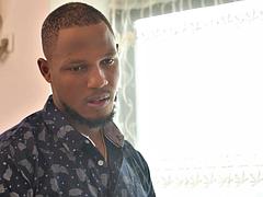 The dildo is replaced by a man