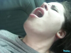 素人, フェラチオ, アウトドア, 公共, ロシア人, 濡れ