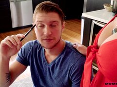 Blondine, Spermaladung, Hd, Lecken, Milf, Mutti, Muschi, Flotter dreier