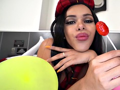 素人, アナル, デカパイ, 茶髪の, エロティック, ラティーナ, シーメール, オッパイの