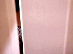 Spying On My Friend's Wife in the Bathroom turns into Couch Sex