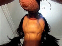 Amateur, Sucer une bite, Brunette brune, Couple