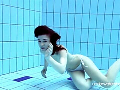 Underwater Show featuring side piece's underwater babes sex
