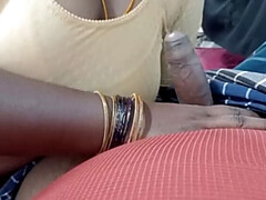 Hot Tamil Stepmom Catches Stepson Jerking - Sucks and Fucks His Hard Cock