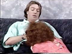 Tir de sperme, Double pénétration, Jarretelles, Plan cul à trois, Rétro ancien