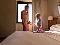 Hotel Maid Surprise Blowjob from Stranger in Public Room Service Sex