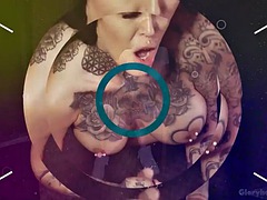 Tussi, Grosser schwanz, Blondine, Blasen, Handjob, Hardcore, Ablutschen, Titten