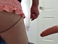 アナル, 女装男装, ディルド, ハードコア, 下着, オナニー, 一人, おもちゃ