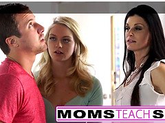 ブロンド, フェラチオ, 茶髪の, 女 人男 人, 淫乱熟女, 母, おもらし, ティーン