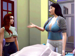 Большая жопа, Спортзал, Лесбиянка, Игрушки