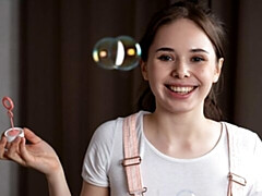 18 jahre, Leie, Arsch, Fingern, Masturbation, Dürr, Solo, Titten