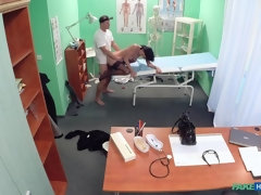 フェラチオ, 医者, バック, なめる, 看護婦, オフィス, オマンコ, ユニフォーム