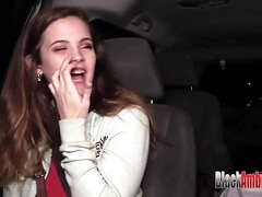 Devon Green gets her first BBC and cum surprise - Interracial homemade video