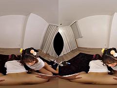 Tridimensionnel, Asiatique, Japonaise, Réalité, Plan cul à trois