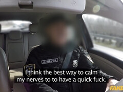 A cop seduced by a hot young lady who likes to be fucked from behind