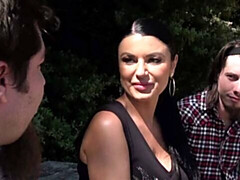 デカ尻, デカチン, デカパイ, フェラチオ, バック, 女 人男 人, アウトドア, ティーン