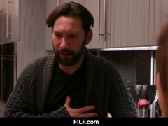 Lécher le cul, Grosse bite, Sucer une bite, Tir de sperme, Énorme, Fille latino, Masturbation, Nénés