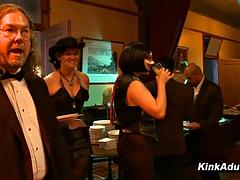 緊縛, ボンデージ, フェムドム, グループ, ハードコア, オージー, パーティ, スインガー