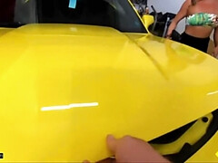 Tucker Stevens: Luxury Pussy Pounded in POV on a Sportscar