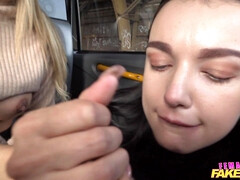 Female Cab Driver joins Threesome - The Perfect Birthday Present - Sasha ccok sharing