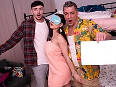 Sneaky Billie Star at blowjob movie