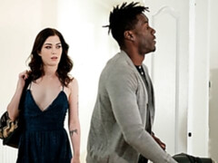 Zwart, Pijpbeurt, Handbeurt, Interraciaal, Zoenen, Slipje, Tiener, Tieten likken