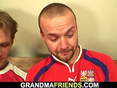 フェラチオ, イマラチオ, お婆さん, 熟年, 母, 現実, ティーン, 三人