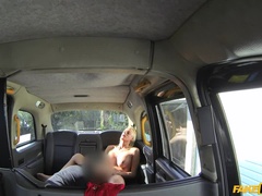 Sexy Dutch lady tries anal in taxi