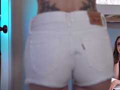 If you want to grow stepsister Macy Meadows give me a blowjob stepsister Sera Ryder, Two Hot