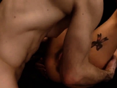 緊縛, ブロンド, 茶髪の, フェティッシュ, Hd, ティーン, 三人, オッパイの