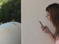 茶髪の, ハードコア, 異人種間, アウトドア, ティーン