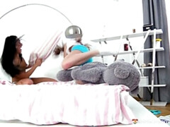 Bruinharig, Genootschap, Europees, Lesbisch, Geschoren, Mager, Tiener