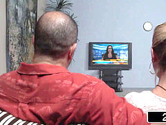 massive News On The boob Tube - hot MILF Ariella Ferrera Fucks On Camera