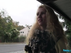 Blonde Rides Cock Instead of the Bus