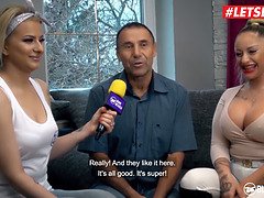 (Dana Jayn) Big Boobs Deutsche Pornstar HardSex with An Old Man