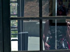 lesbian couple caught the babysitter masturbating