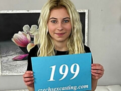 Sexy blonde gets a pounding in casting session