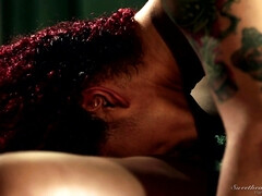 黒人, 茶髪の, Hd, レズビアン, なめる, ピアス, オマンコ, タトゥー