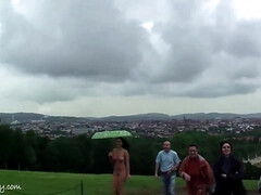 Erótico, Fetiche, Desnudo, Al aire libre, Público