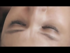 Chambre à dormir, Couple, Robe, Doigter, Naturelle, Mamelons bombés, Rasée, Tatouage