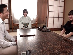 Asiático, Tetas grandes, Morena, Pareja, Corrida, Corridas, Japonés