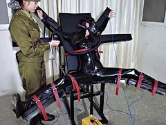 Lesbian Spy in Catsuit Captured