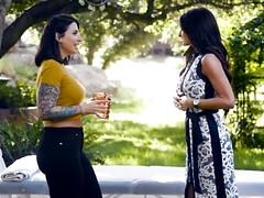 美女, デカ尻, デカパイ, ハードコア, Hd, レズビアン, アウトドア, オッパイの