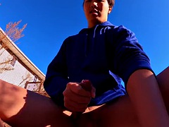 Asiatisch, Grosser schwanz, Spermaladung, Fetisch, Schwul, Masturbation, Öffentlich