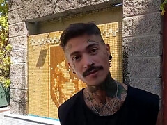 Inked pervert from Latin America can fuck anyone he wants