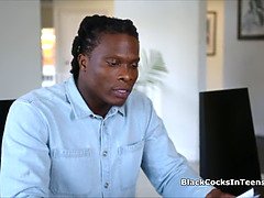 Negro, Rubia, Tetona, Tetas naturales, Flaco, Chupando, Adolescente, Tetas