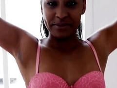 Nana, Grosse bite, Gros seins, Noire, Sucer une bite, Noir ébène, Interracial, Pov