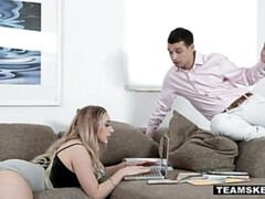 Blasen, Schwanz, Hundestellung, Familie, Hardcore, Natürlichen titten, Rasiert, Titten